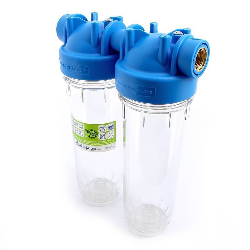 Корпус фильтра двойной Atlas Filtri DP DUO 10 3/4 дюйма 2P SX BX ZA3110680