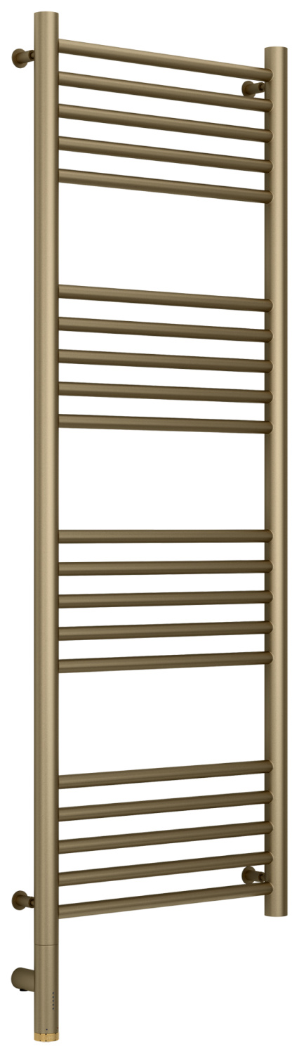 Полотенцесушитель электрический Сунержа Богема 3.0 прямая 432х1324 мм левое золотой шёлк матовый 32-5804-1240