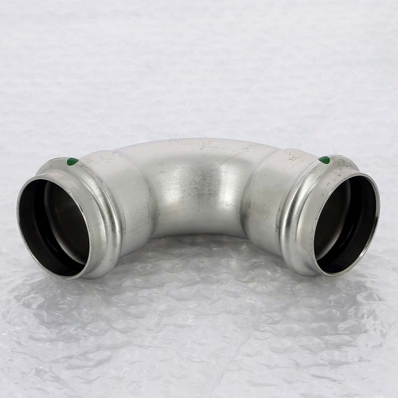 Отвод пресс 90° Viega Sanpress Inox нержавеющая сталь 42 мм 435684