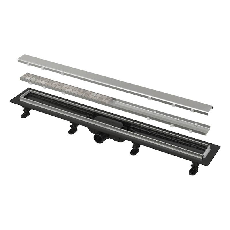 Душевой лоток Alca APZ20 Fit and Go 850 мм с порогами и двухсторонней решеткой APZ20-850