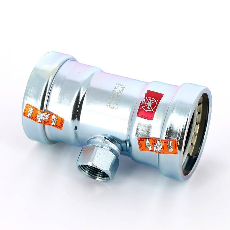 Тройник Viega Prestabo XL 76.1 мм с SC-Contur 598068