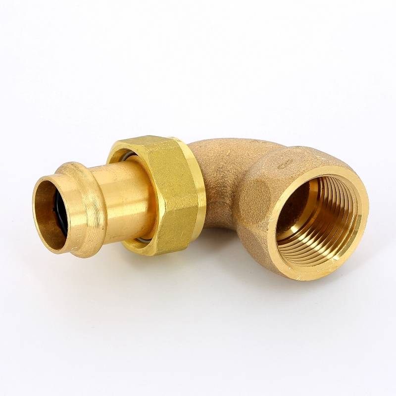 Угол разъемный пресс-В бронза Viega Sanpress 22x1 132637