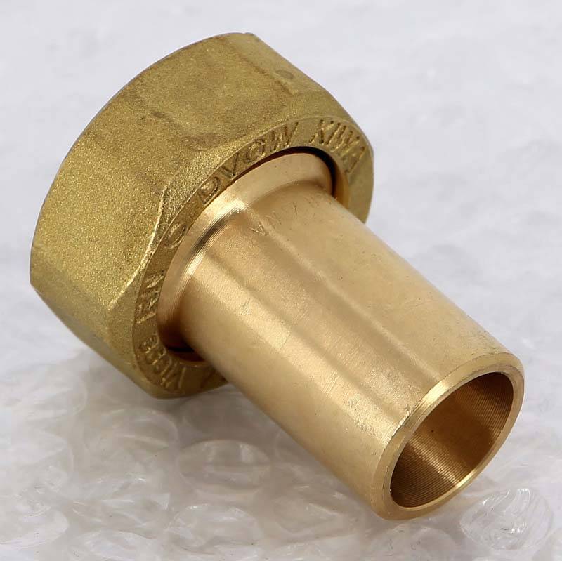 Вставка с накидной гайкой бронза Viega Sanpress 22х1 338527