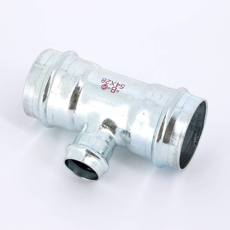 Тройник пресс IBP >B< Press Carbon 54х28х54 мм оцинкованная сталь PC5130 0542854