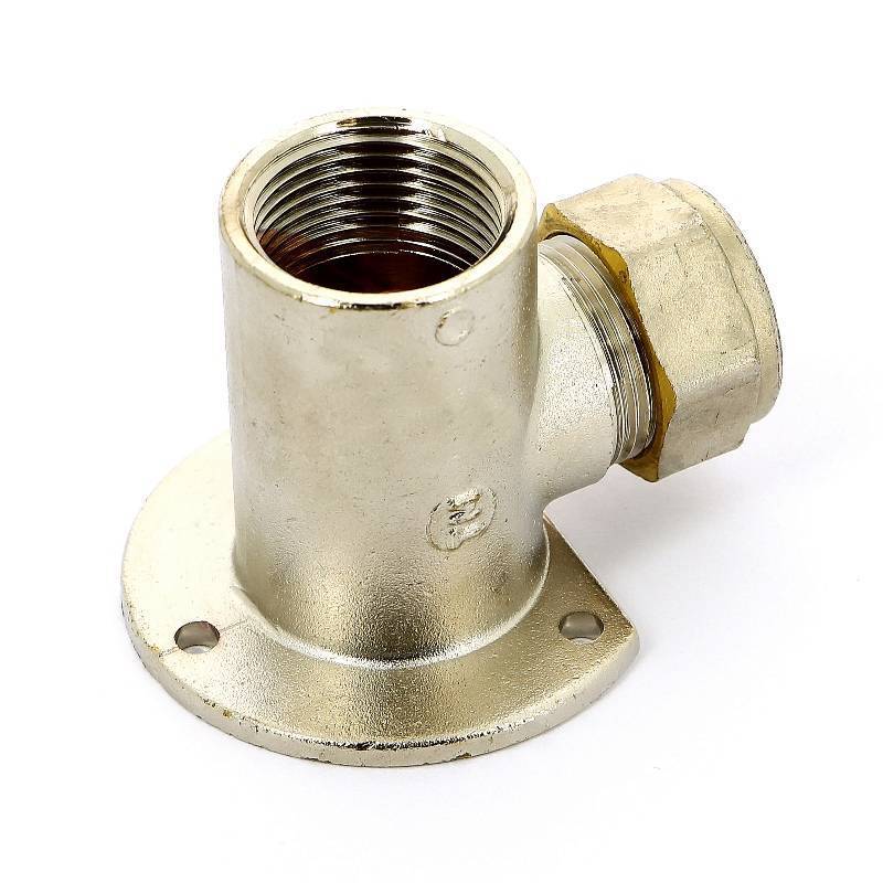 Водорозетка обжимная Tiemme 1106N 18x3/4 ВР никелированная 1100181