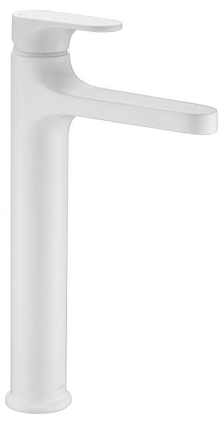 Смеситель для раковины высокий Boheme Spectre белый матовый 452-MW