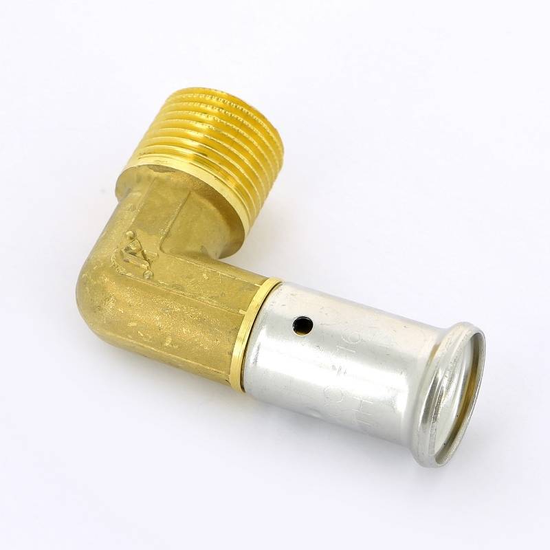 Угольник пресс Henco с наружной резьбой 16 x 1/2 5P-1604