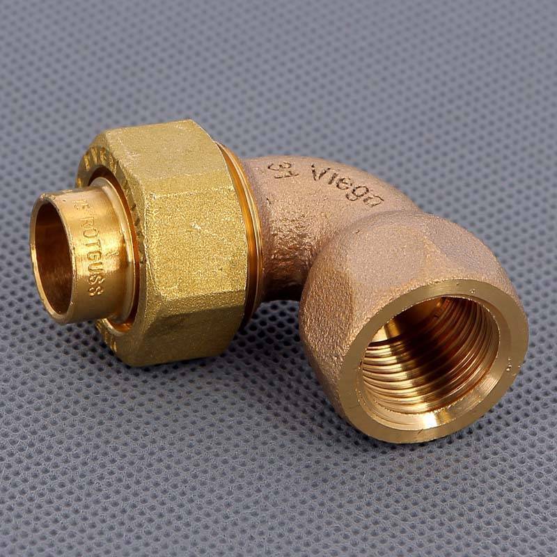 Угол с разъемным соединением пайка-В Viega 15х1/2 коническое уплотнение 114787