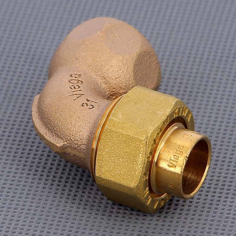 Угол с разъемным соединением пайка-В Viega 15х1/2 коническое уплотнение 114787