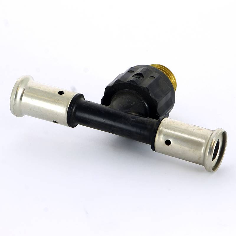 Тройник пресс с наружной резьбой HENCO PVDF 16х1/2х16 14PK-160416