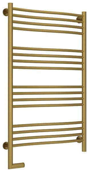 Полотенцесушитель электрический Сунержа Флюид 2.0 600x1000 мм левый состаренная латунь 051-5220-1060