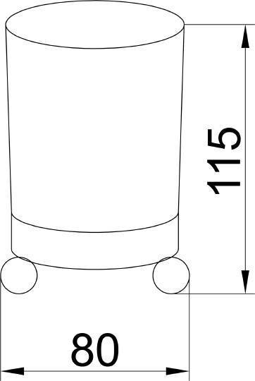 Стакан для зубных щеток настольный Boheme Hermitage бронза 10331