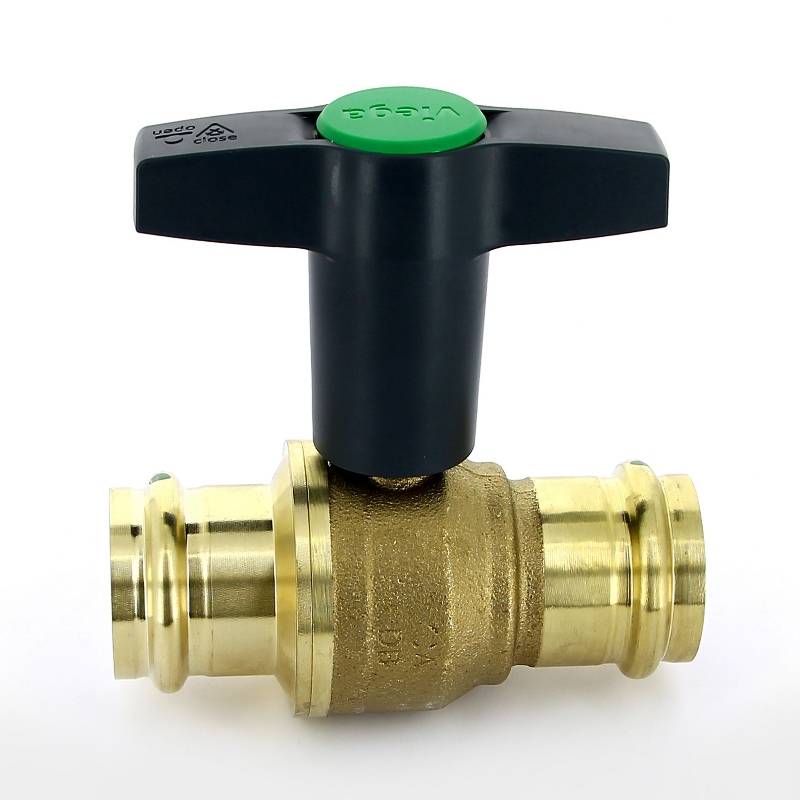 Кран шаровой Viega Easytop пресс 42 мм бронза SC-Contur 746421