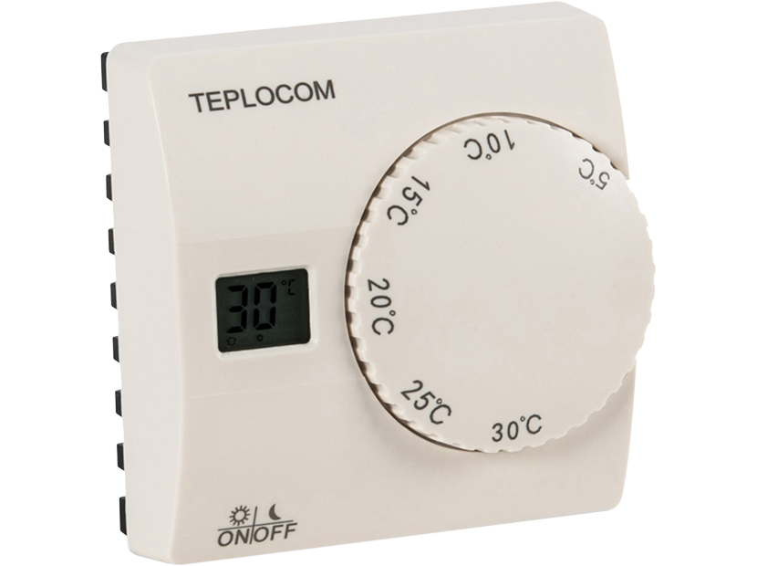 Термостат комнатный TEPLOCOM TS-2AA/8A проводной TS-2AA/8A