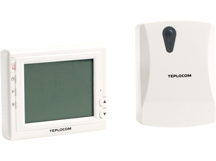 Термостат комнатный TEPLOCOM TS-Prog-2AA/3A-RF беспроводной программируемый TS-Prog-2AA/3A-RF