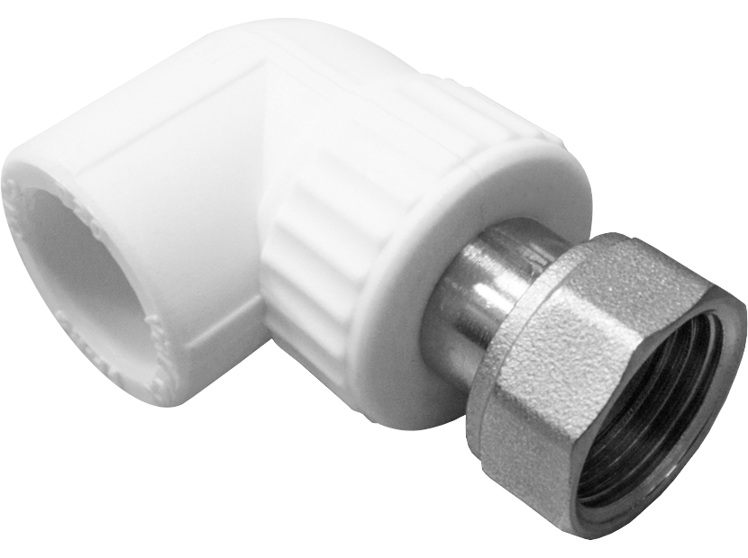 Угол полипропиленовый с накидной гайкой VALFEX 20х3/4 НС-1150546