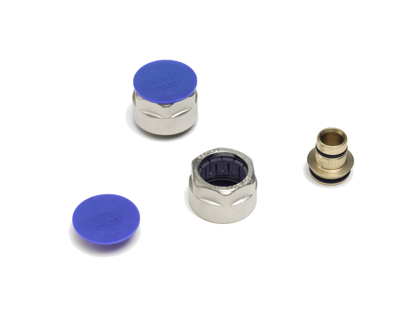 Соединение резьбозажимное REHAU RAUTITAN flex/pink 20х2.8-G 3/4 Евроконус 12663621003