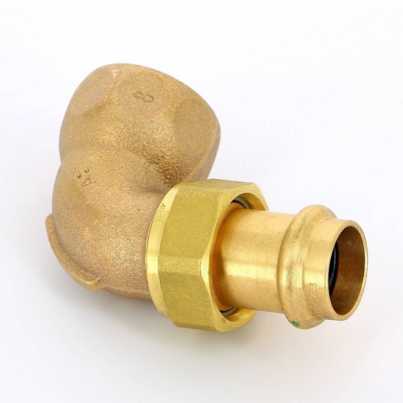 Угол разъемный пресс-В бронза Viega Sanpress 22x1 132637