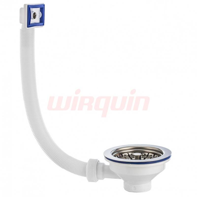 Слив-перелив для мойки Wirquin Элит 1 1/2 чашка 114 мм прямоугольный перелив 30980644