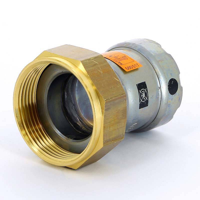 Муфта переходная пресс-В Viega Megapress с накидной гайкой 1х1 1/2 оцинкованная сталь 718879