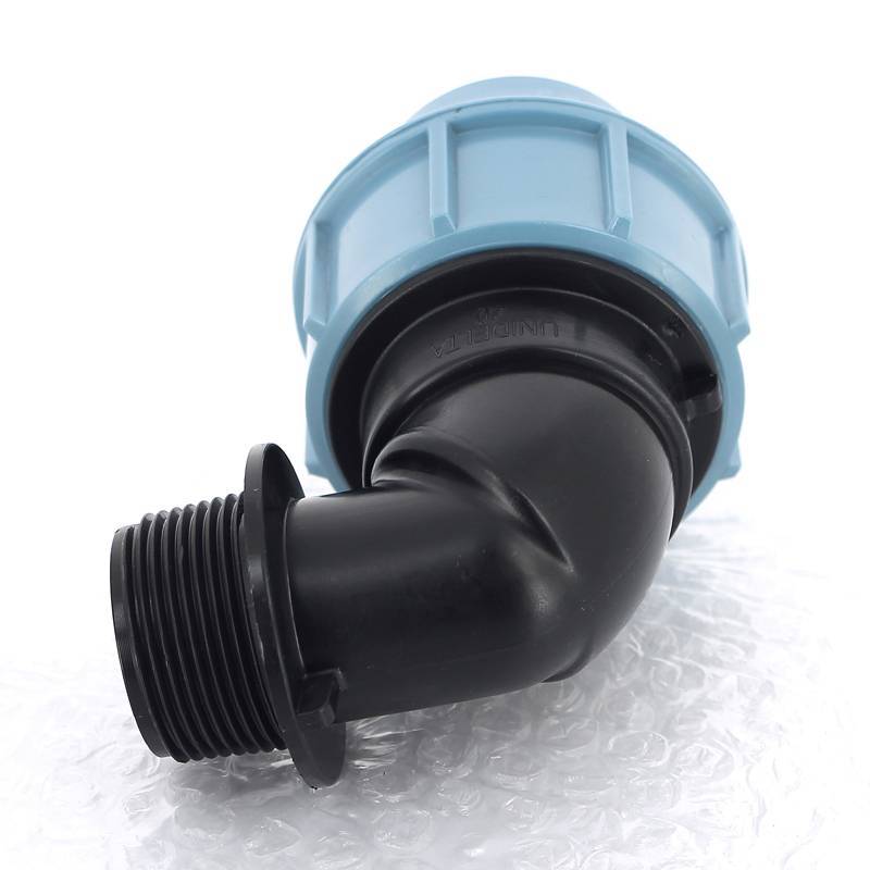 Угол обжимной для труб ПНД Unidelta Deltone 40х1 1/4 наружная резьба 1008040005