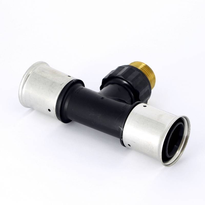 Тройник пресс с наружной резьбой HENCO PVDF 40х1х40 14PK-400640