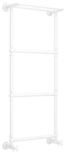 Полотенцесушитель водяной Сунержа Ренессанс 500x1260 мм матовый белый с комплектом вентилей 30-0281-1250