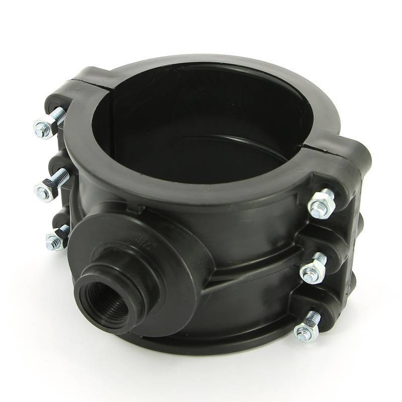 Седловая врезка Unidelta 125х3/4 4 болта для труб ПНД 1019125003