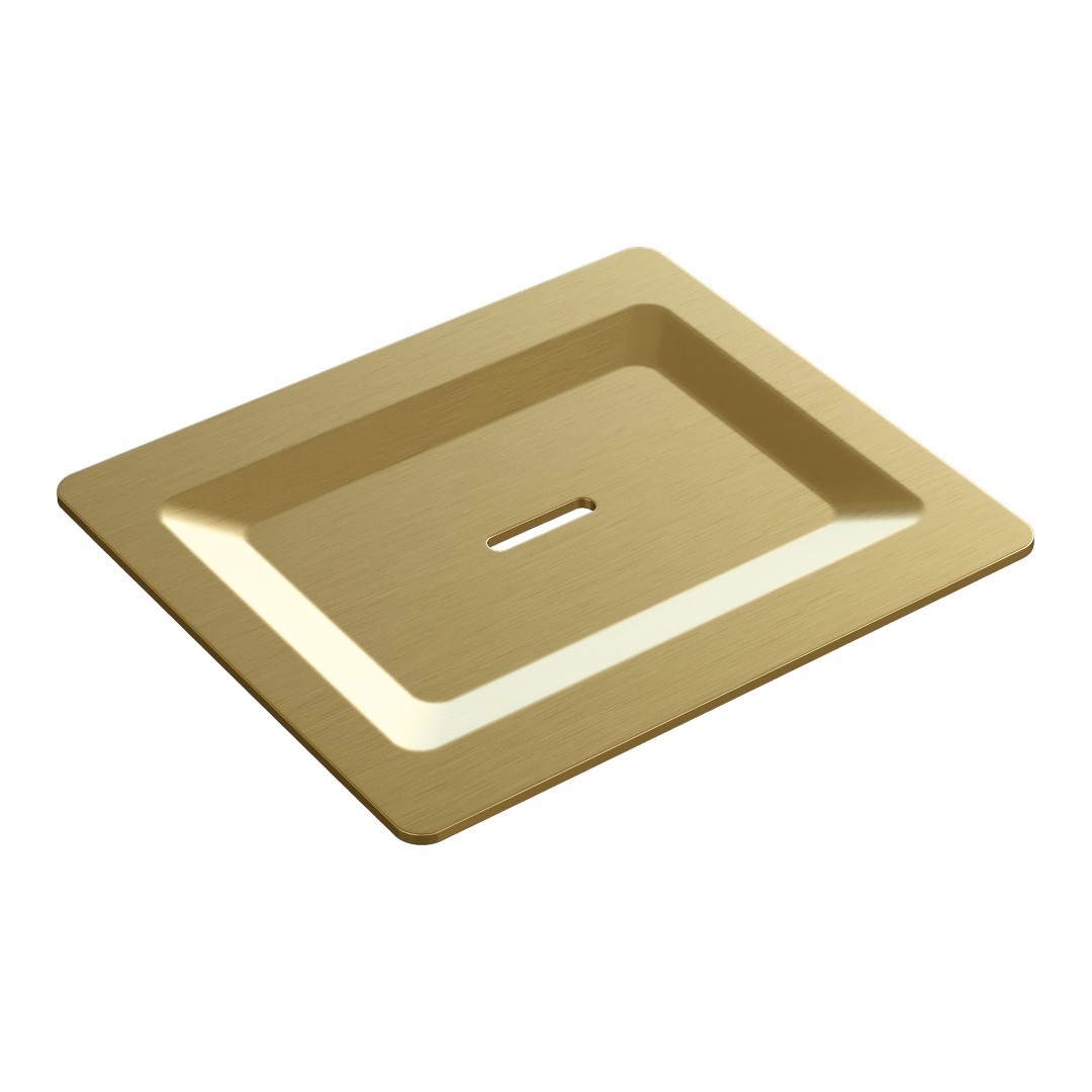 Мыльница для полки Boheme Space 16 x 10 см матовое золото 10966-MG-SOAP