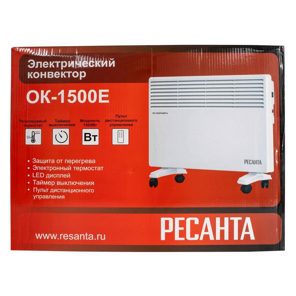 Конвектор электрический Ресанта ОК-Е LED Вт ОК-Е