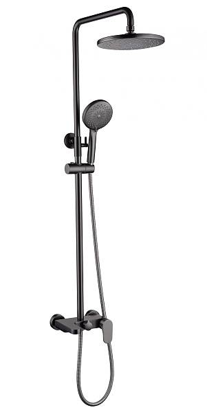 Душевая стойка с верхним душем Boheme Spectre gun metal 458-GM