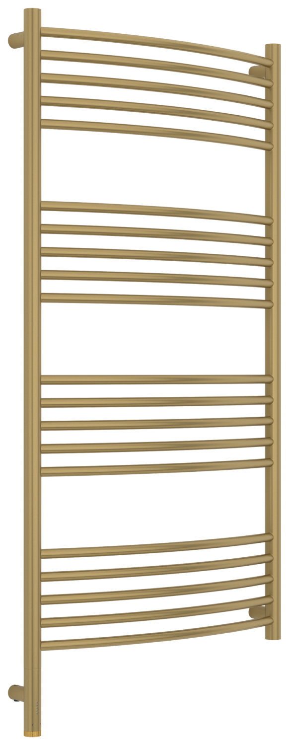 Полотенцесушитель электрический Сунержа Богема 3.1 выгнутая 60х120 см левый золотой шёлк матовый 32-6002-1260