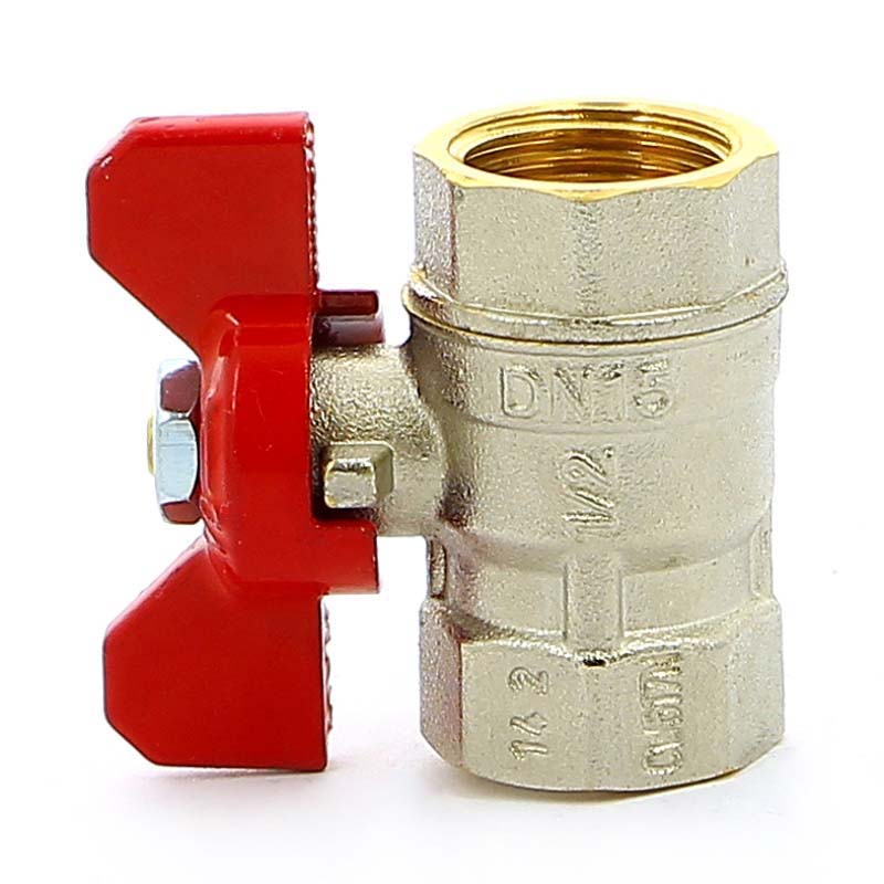 Кран шаровой Tiemme MISTRAL 1/2 ВВ ручка-бабочка 2360002