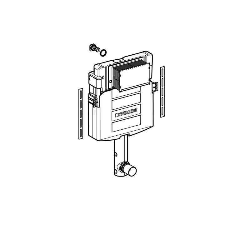 Смывной бачок скрытого монтажа Geberit Sigma 12 см 6/3 л 109.300.00.5