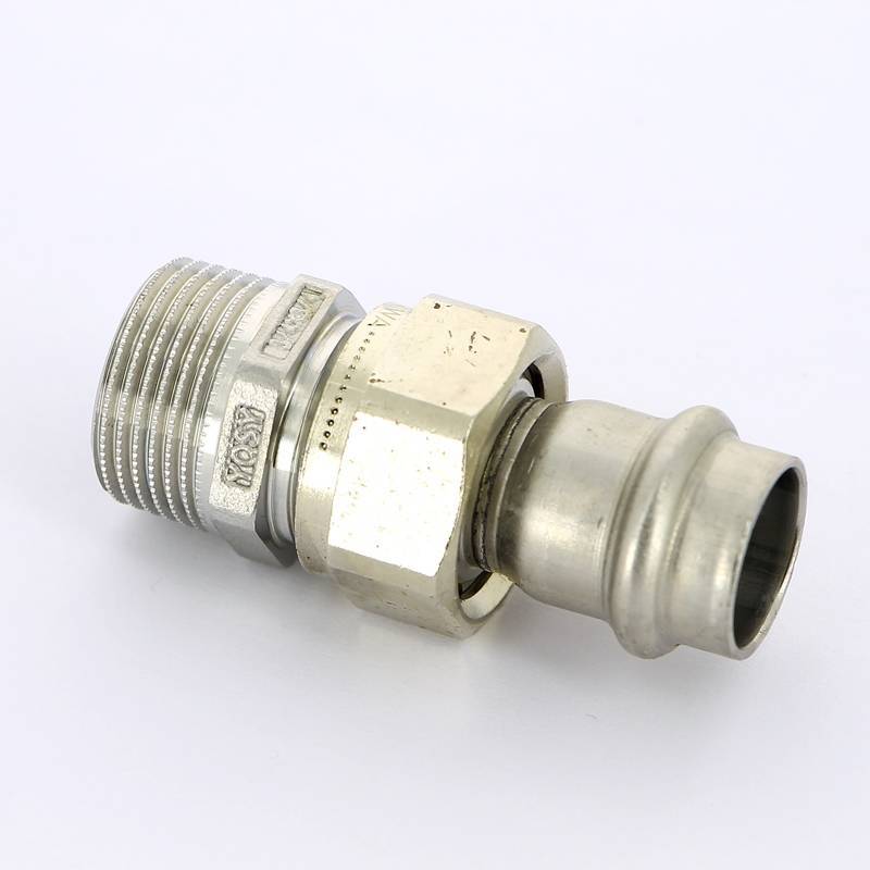 Муфта пресс Viega Sanpress Inox 15 мм с разъемным соединением нержавеющая сталь 437398