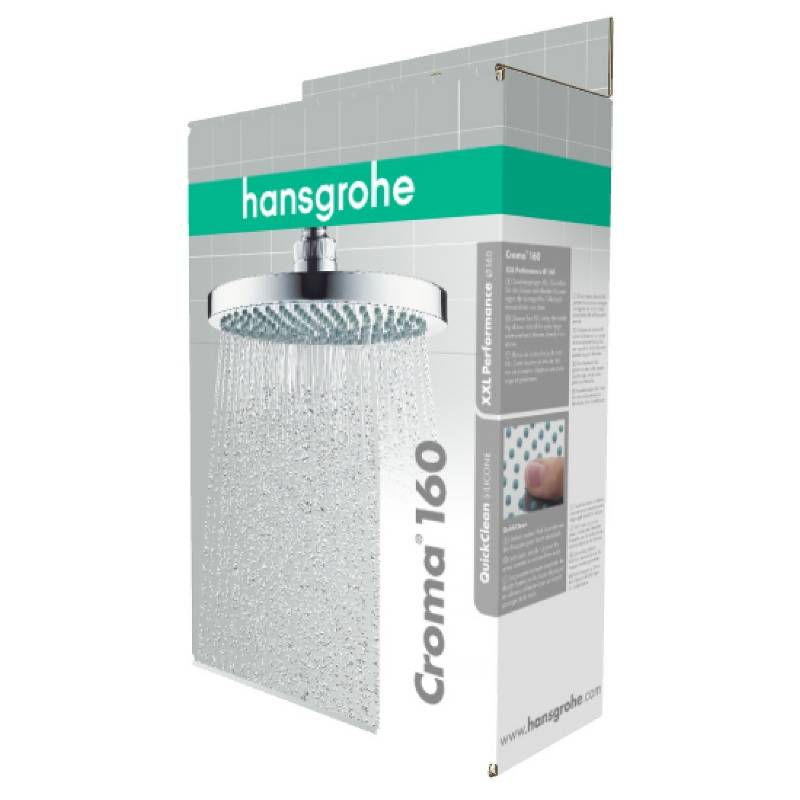 Верхний душ Hansgrohe Croma 160 1jet хром 27450000