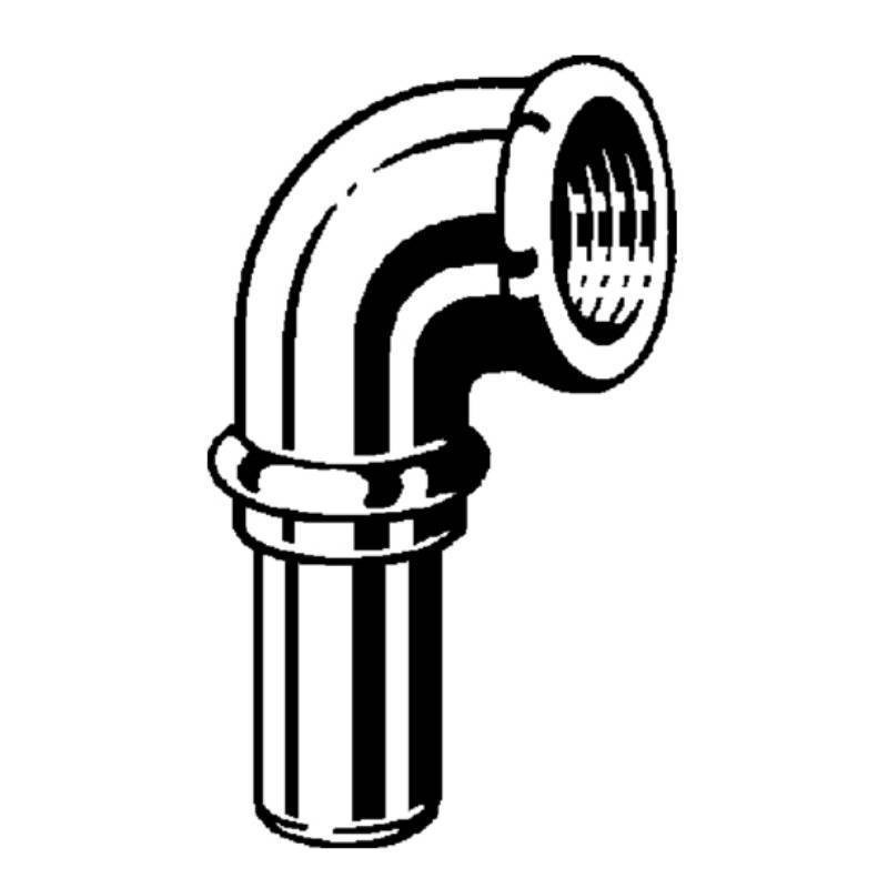 Угол-вставка 90° пресс Viega Sanpress 15 мм x 1/2 бронза 308001