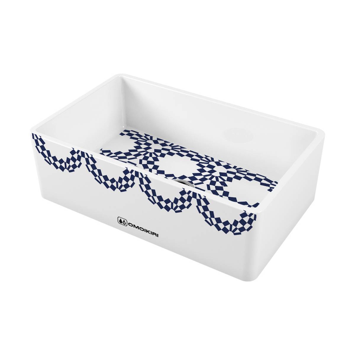 Кухонная мойка Omoikiri Mikura 76-Tokyo 2 Natceramic 76x46 см белая 4993173