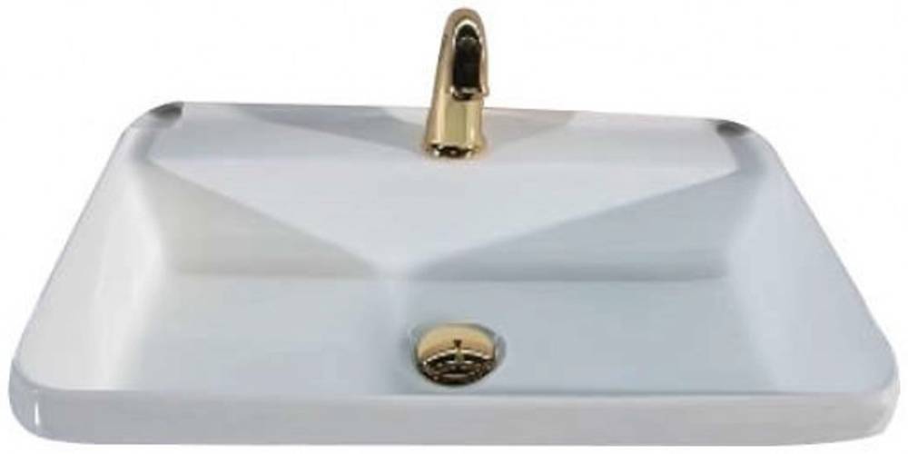 Раковина встраиваемая сверху Armadi Art Neoart 60х40х13 см прямоугольная белая 818