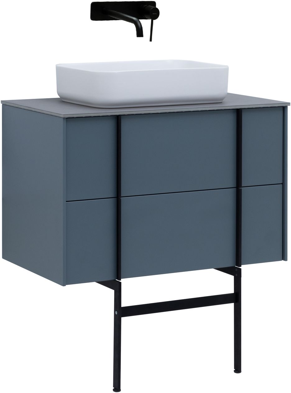 Тумба под раковину Allen Brau Reality 80x46.2x50 см синий 1.32005.BGM