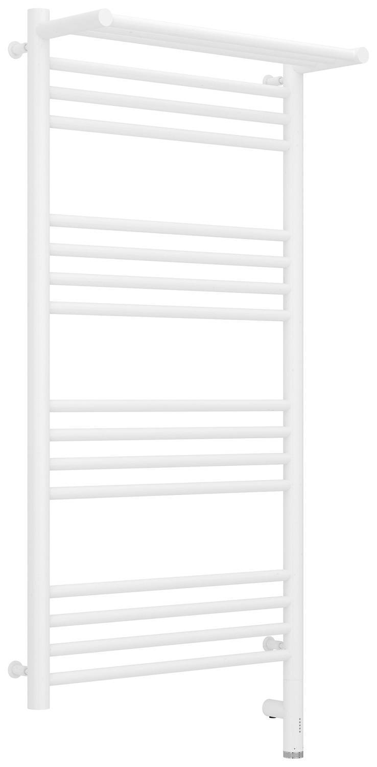 Полотенцесушитель электрический Сунержа Богема 3.0 с 1 полкой 532x1124 мм правый матовый белый 30-5807-1050