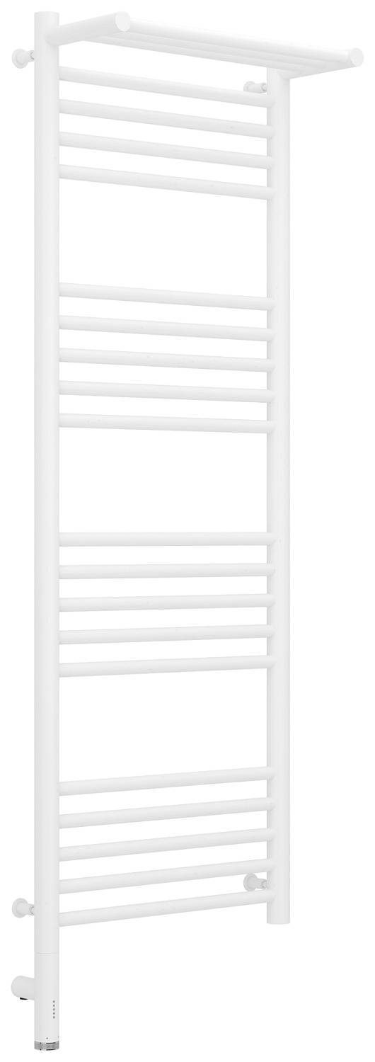 Полотенцесушитель электрический Сунержа Богема 3.0 с 1 полкой 43.2x132.4 см левый матовый белый 30-5806-1240