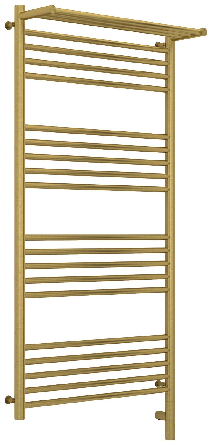 Полотенцесушитель электрический Сунержа Богема 3.0 с 1 полкой 63.2x132.4 см правый состаренная латунь 051-5807-1260