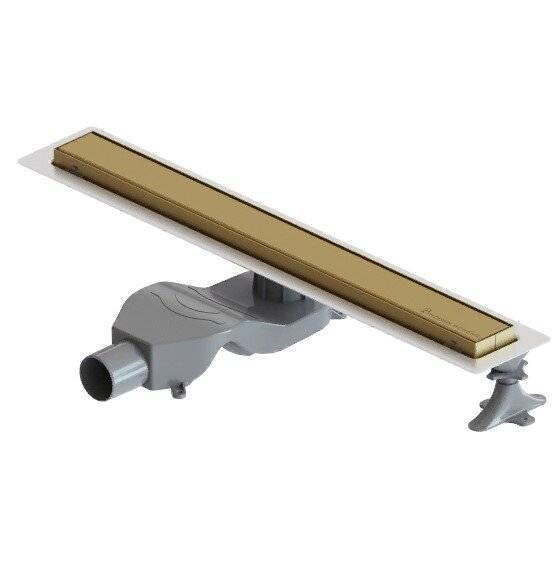 Душевой лоток Boheme Premium Linear 60 см матовое золото 982-60-MG