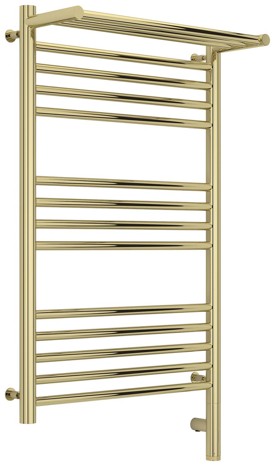 Полотенцесушитель электрический Сунержа Богема 3.0 с 1 полкой 532x924 мм правый шампань 020-5807-8050