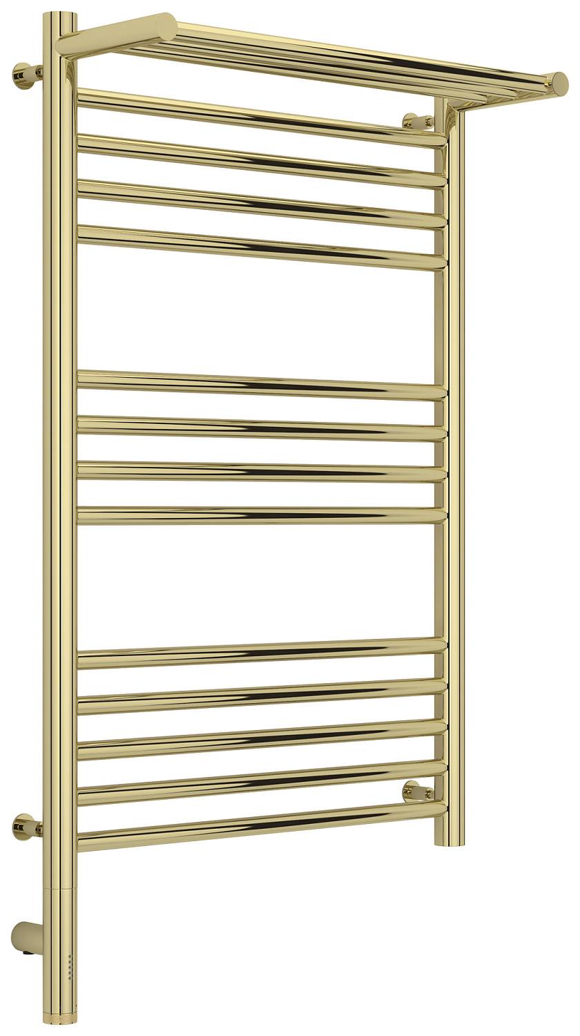 Полотенцесушитель электрический Сунержа Богема 3.0 с 1 полкой 532x924 мм левый шампань 020-5806-8050