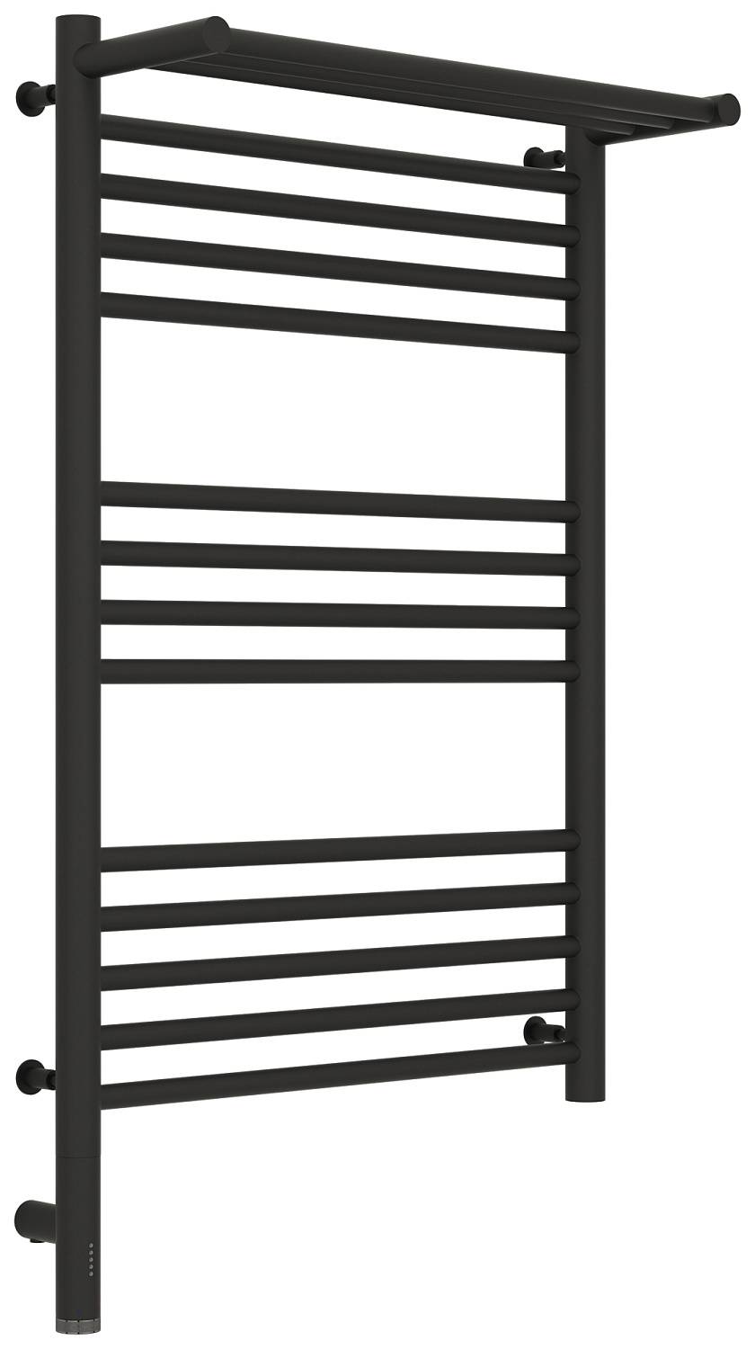 Полотенцесушитель электрический Сунержа Богема 3.0 с 1 полкой 532x924 мм левый темный титан муар 15-5806-8050