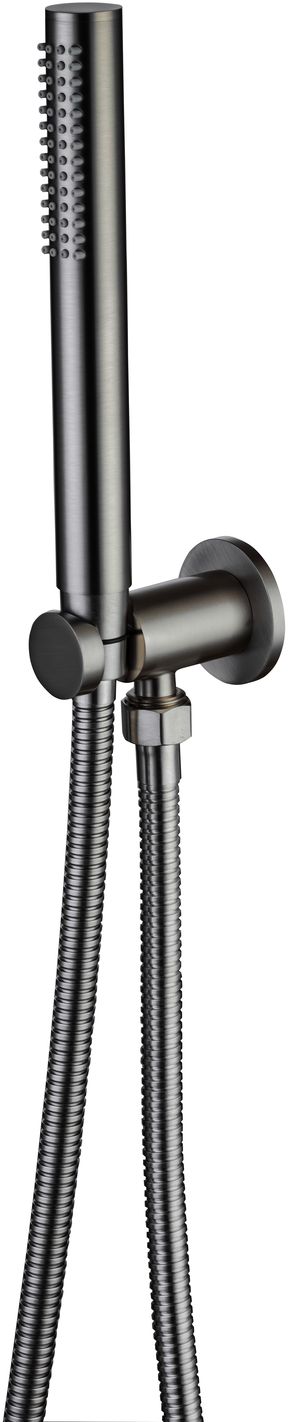 Душевой гарнитур Allen Brau Priority ручной душ с держателем и шлангом графит браш 5.31019-MG