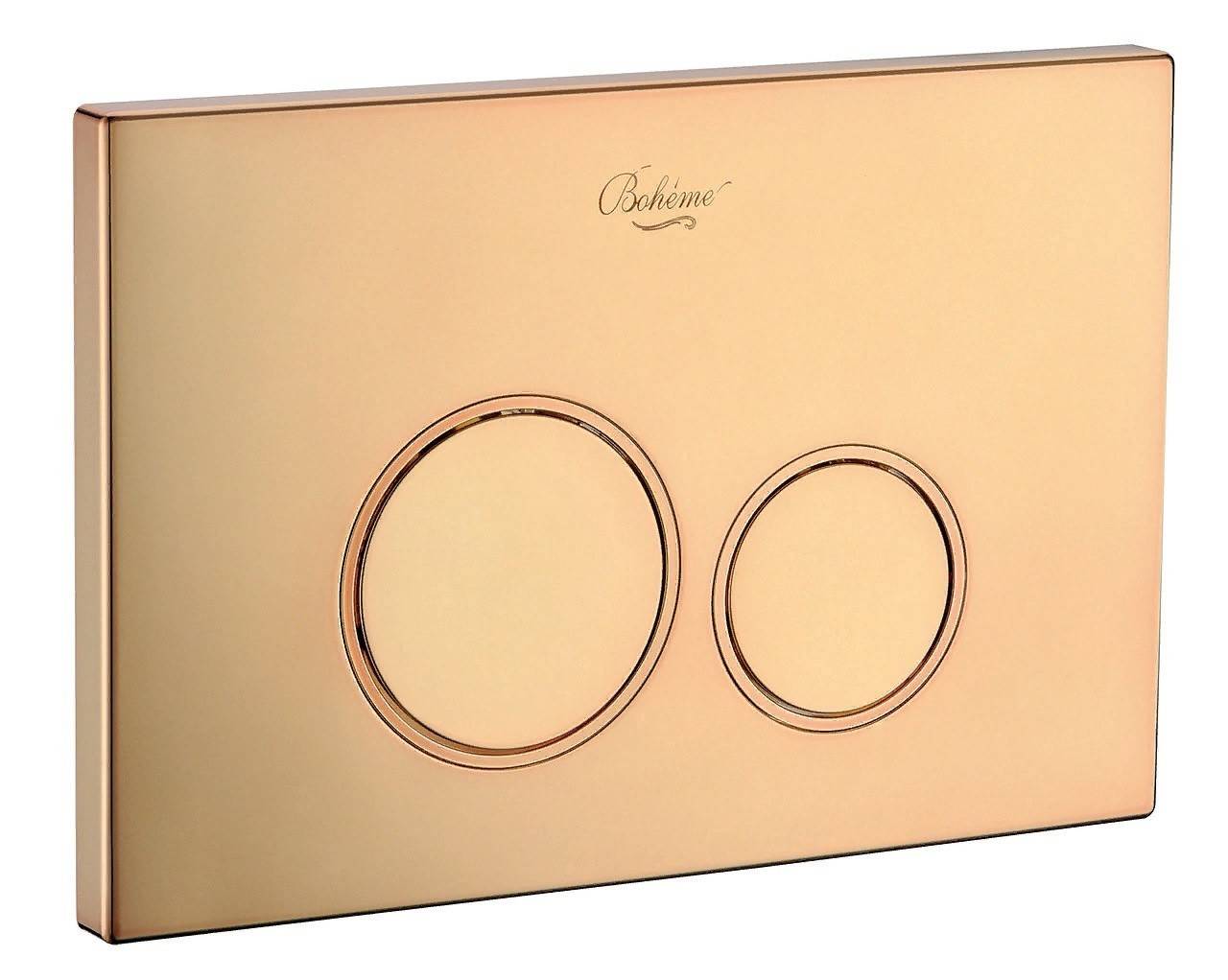 Панель смыва Boheme для инсталляции Geberit золото 658