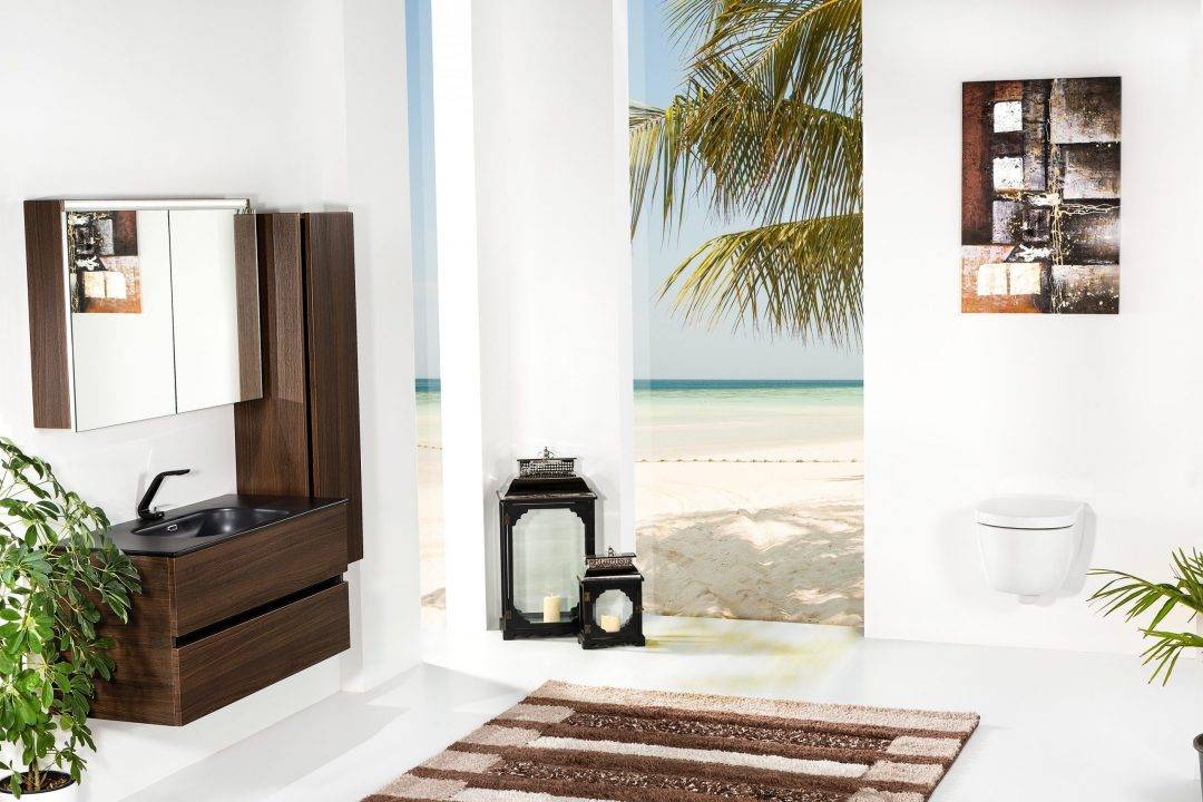 Зеркальный шкаф подвесной Armadi Art Vallessi 100х13х65 см с подсветкой темное дерево 546-D